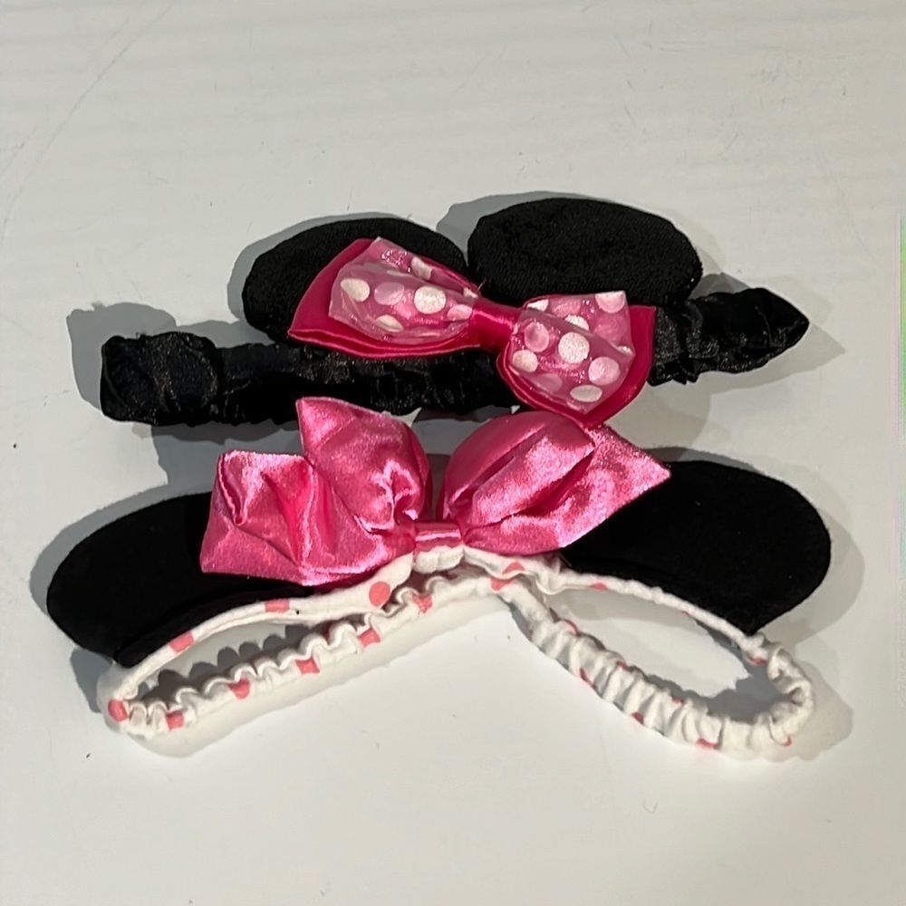 Bundle 3 for $15 Adorable Disney Minnie Mouse Ear Toddler/Child Headbands Set